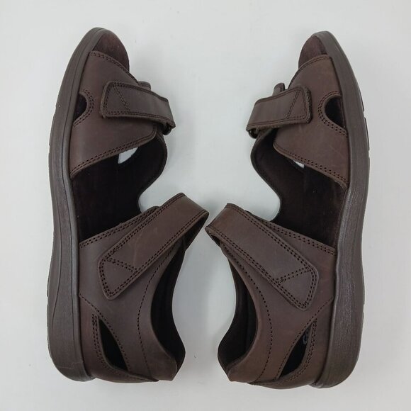 Cosyfeet BINGLEY Brown Sandals Size 13 Wide Fit Diabetic Comfort - Picture 10 of 14